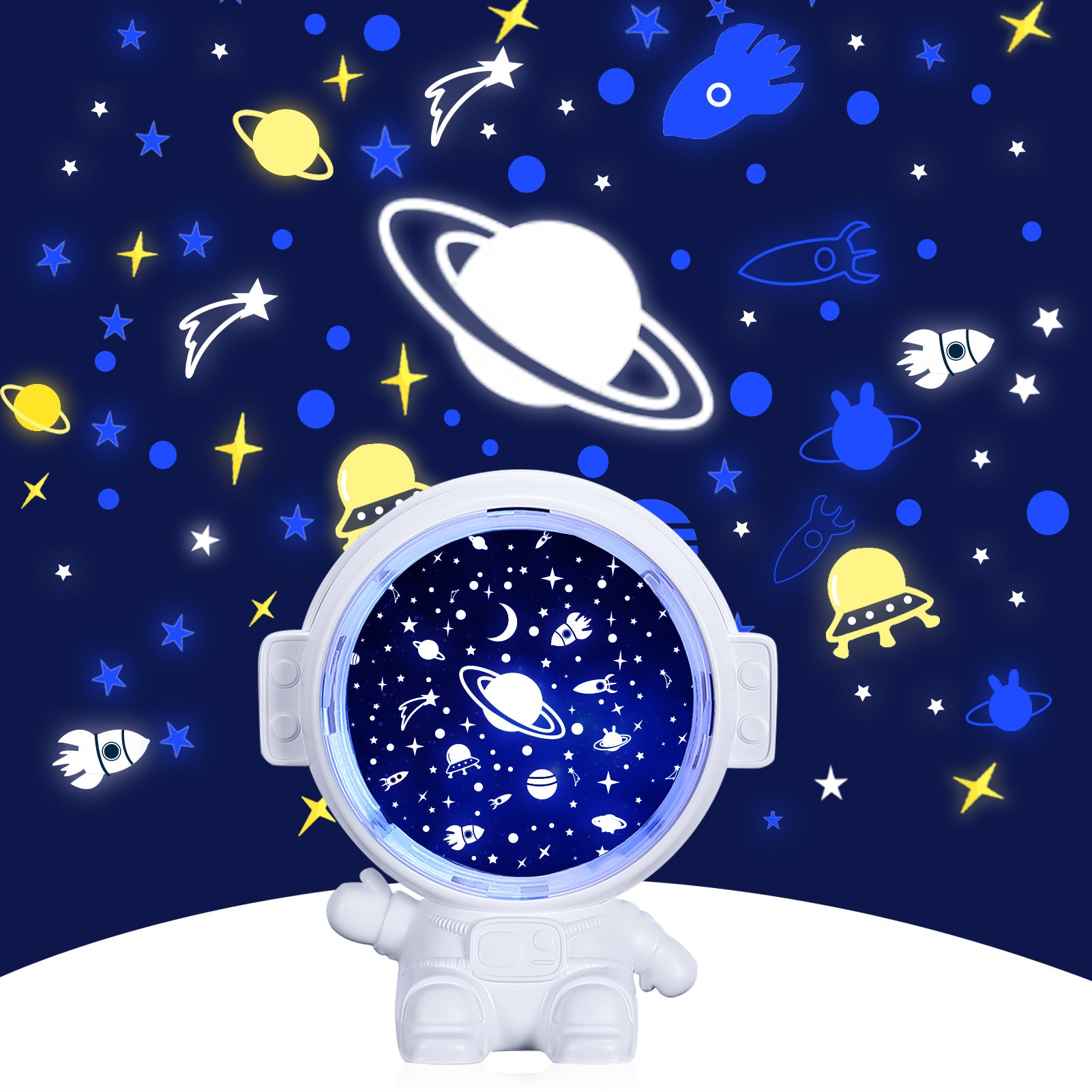 Galaxy Star Projector Starry Astronaut Lamp