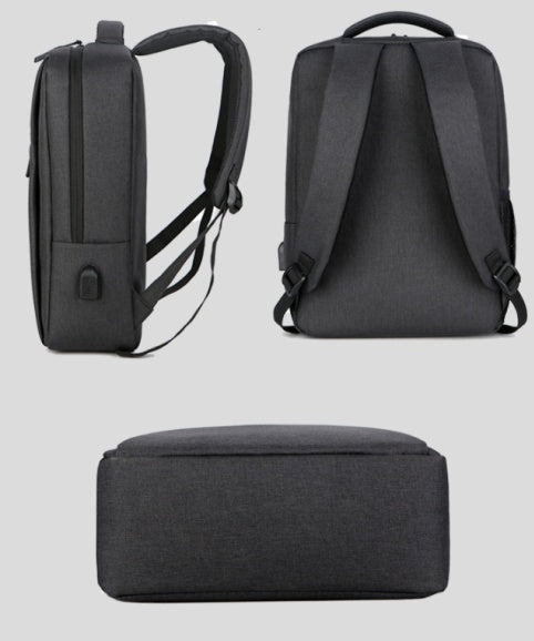 Sleek Waterproof & Shockproof Laptop Backpack with USB Charging Port