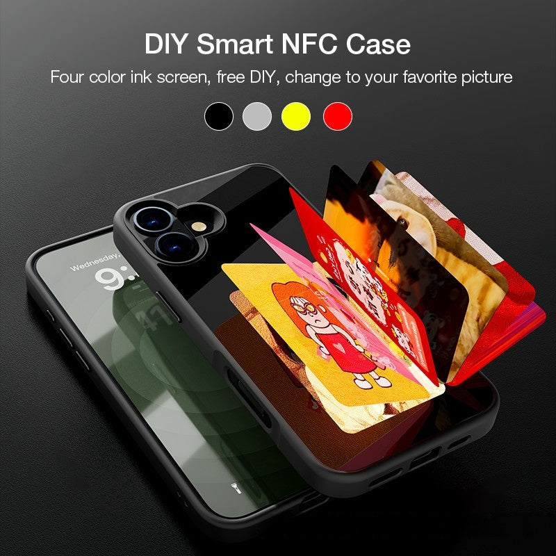 Ai E-ink Screen NFC Projection Screen Phone Case Glass for iPhone
