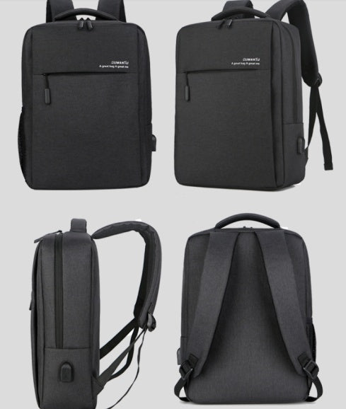 Sleek Waterproof & Shockproof Laptop Backpack with USB Charging Port