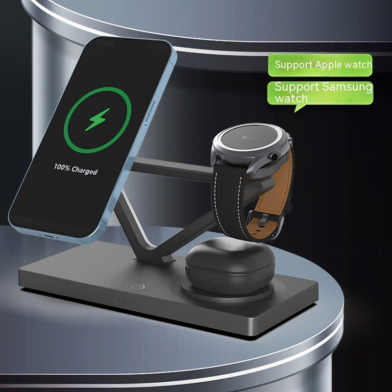 5 in 1 Multifunctional Magnetic Wireless Charger Night Light